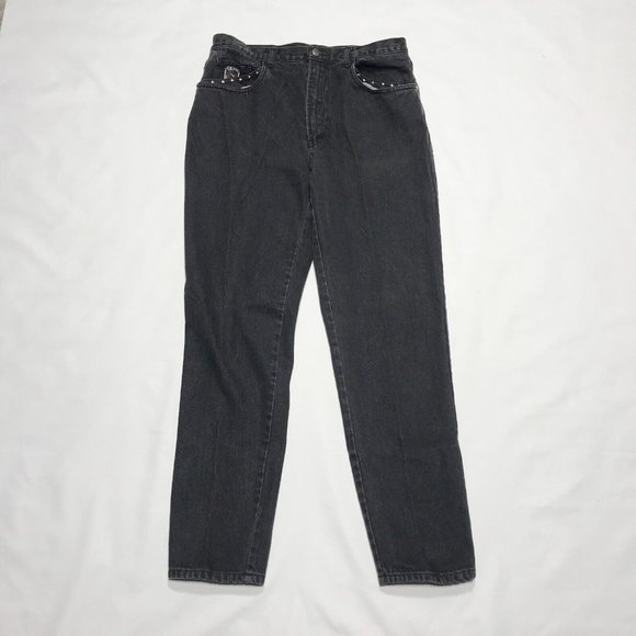 RARE VTG Bugle Boy Road Master Special Black Denim Jeans Mens 36x32 - Picture 1 of 6